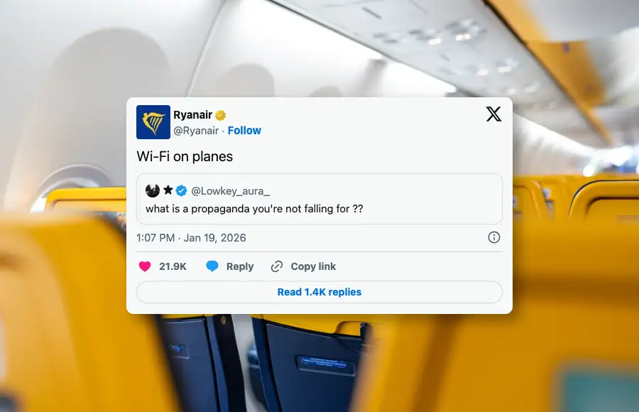 Ryanair's social media
